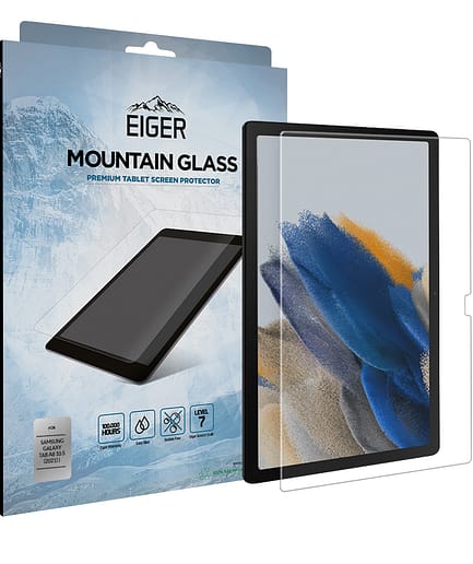 Eiger Mountain Glass Tablet Screen Protector 2.5D for Samsung Galaxy Tab A8 10.5 (2021) in Clear / Transparent