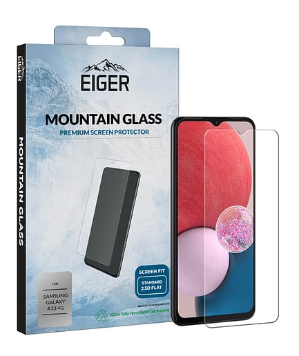 Eiger Mountain Glass Screen Protector 2.5D for Samsung Galaxy A13 4G in Clear