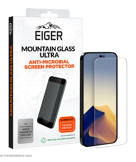 Eiger Mountain Glass Ultra Screen Protector 2.5D for Apple iPhone 14 Pro Max in Clear / Transparent