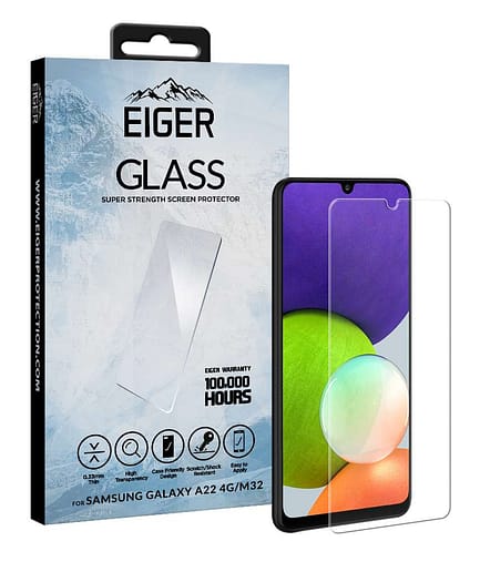 Eiger Mountain Glass 2.5D Screen Protector for Samsung Galaxy A22 4G / M32 in Clear