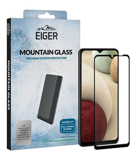Eiger Mountain Glass 3D SP for Samsung Galaxy A32 5G / A13 5G / A04s / A04 in Clear / Black