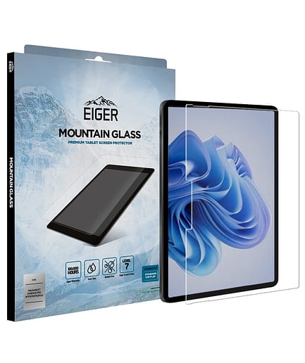 Eiger Mountain Glass Tablet Screen Protector 2.5D Microsoft Surface Pro 8 / 9 / X (2019) / (2021).