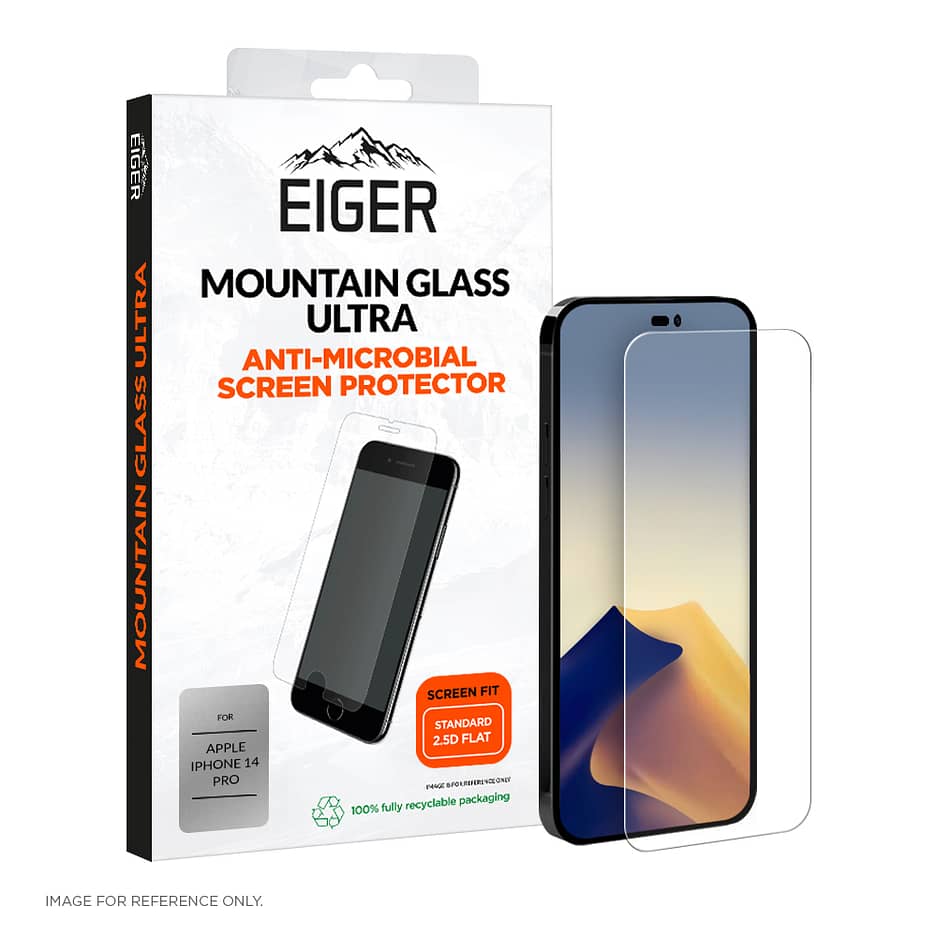 Eiger Mountain Glass Ultra Screen Protector 2.5D for Apple iPhone 14 Pro in Clear / Transparent