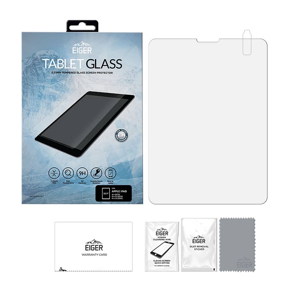 Eiger Mountain Glass Tablet 2.5D Screen Protector for Apple iPad Pro 11(2021) / (2022) / iPad Air (2022)