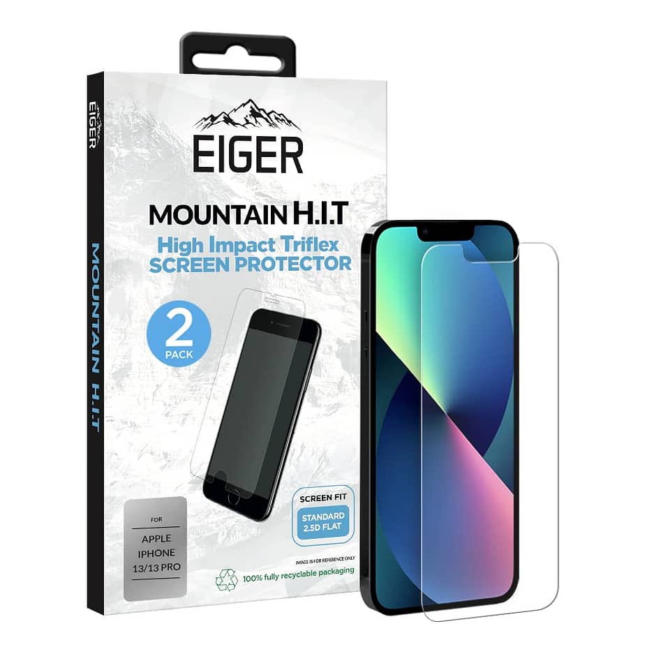 Eiger Mountain H.I.T SP 2 Pack iPhone 13/13 Pro in Clear / Transparent