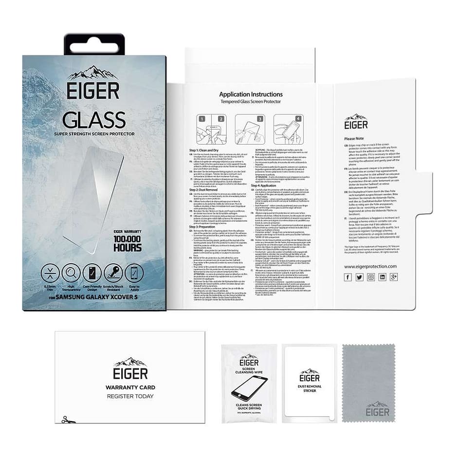 Eiger Mountain Glass 2.5D Screen Protector for Samsung Galaxy Xcover 5