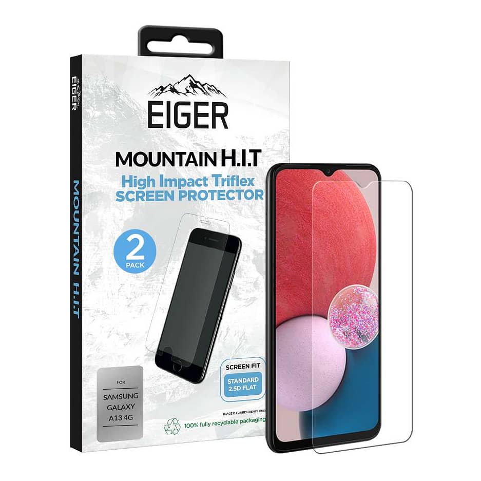 Eiger Mountain H.I.T SP 2 Pack Samsung A13 4G in clear / Transparent