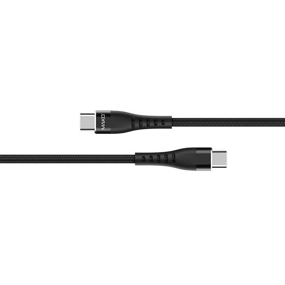 Cable for USB-C to USB-C, Nylon, 60W, USB 2.0, 2M