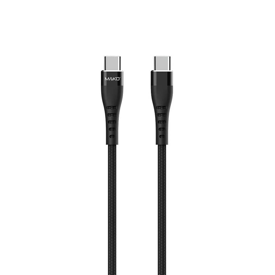 Cable for USB-C to USB-C, Nylon, 60W, USB 2.0, 2M, Fast Charger
