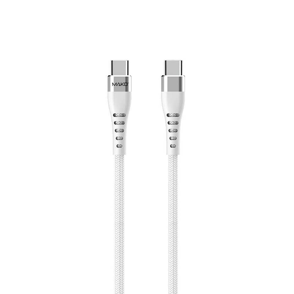 Cable for USB-C to USB-C, Nylon, 60W, USB 2.0, 2M, Fast Charger
